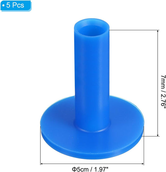 Rubber golf tees 6x5 cm (5 stuks) - Oefen tees voor hitting mats - Golf balhouder driving range