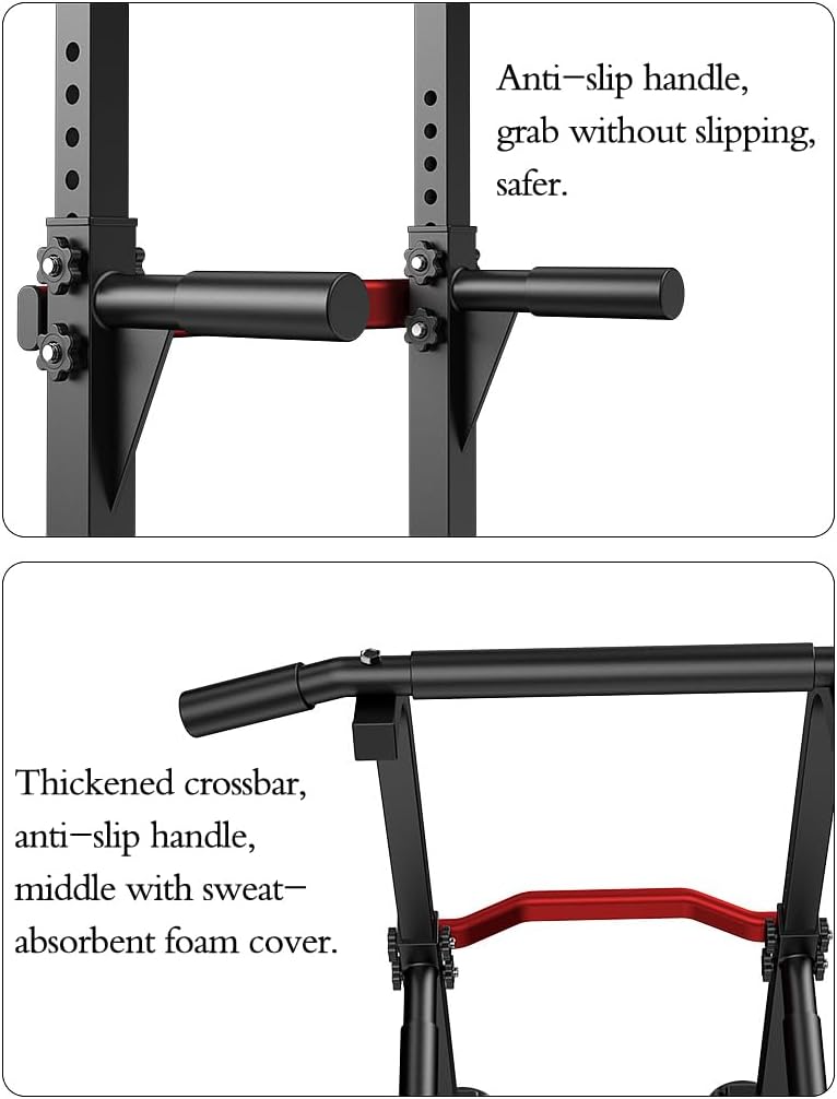 Laad afbeelding in Galerijviewer, Power tower met verstelbare optrekstang en dip station tot 150 kg – pull-up bar – krachtstation
