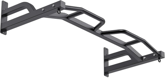 Wandgemonteerde optrekstang 122 cm met 12 gripposities tot 227 kg – pull-up bar – krachttraining