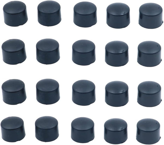 Skateboard pivot cups 16 mm 20 stuks zwart – PU truck draaibussen – longboard skateboard accessoires