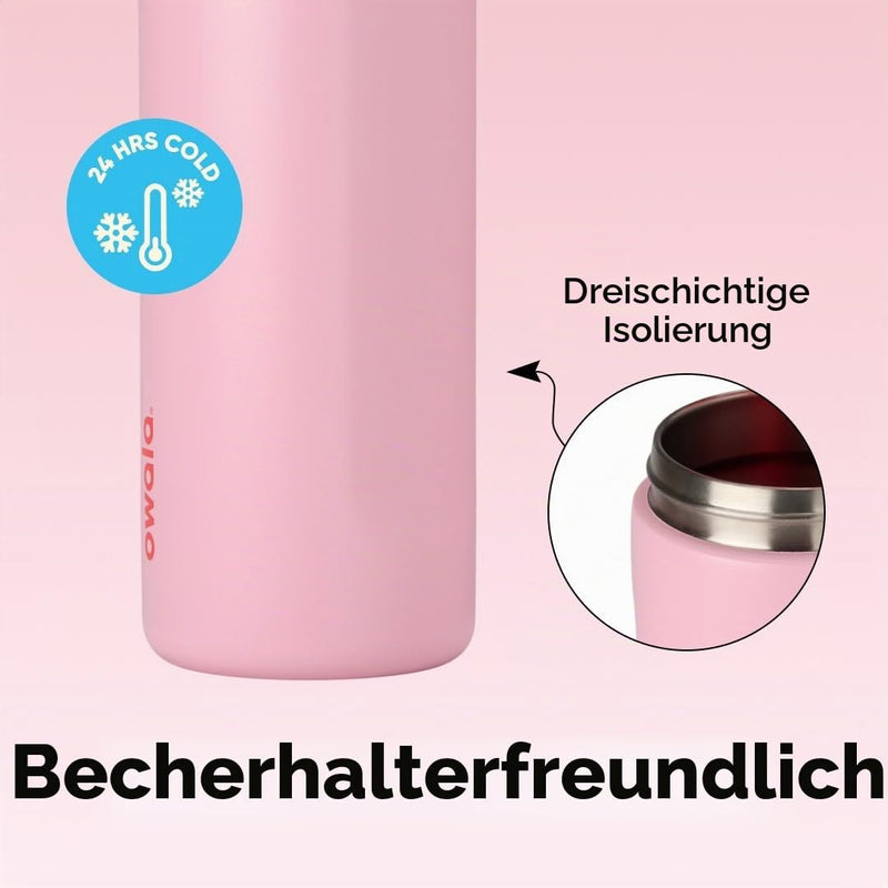 Laden Sie das Bild in Galerie -Viewer, Geïsoleerde RVS drinkfles 710 ml met rietje en lekvrije dop – waterfles – thermosfles
