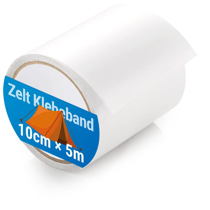 Load image into Gallery viewer, ecooe Reparatietape voor tenten, 8 cm x 5 m, reparatietape, professioneel, waterdicht, transparant, voor het repareren van luifels, tent, pvc-coating, paviljoen, vrachtwagenzeil
