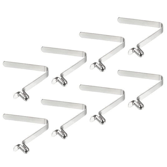 Veerclips met drukknop 8 x 5 mm 8 stuks van staal – buisklemmen – kajak tentstok accessoires