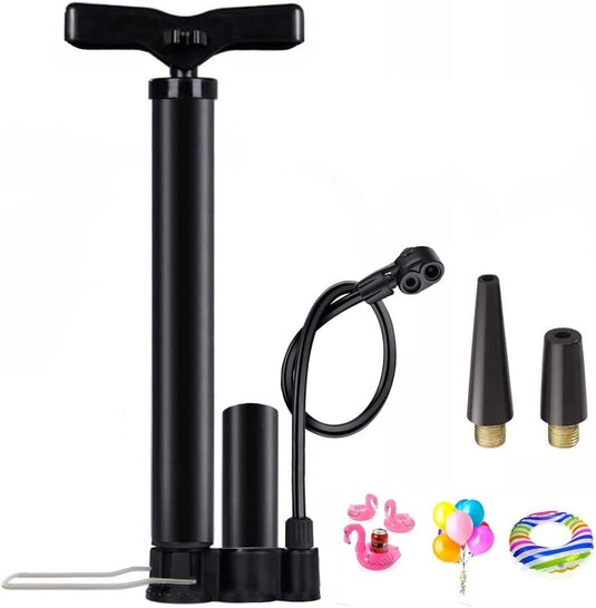 High Pressure Bike Floor Pump, Bicycle Pump, Bike Pump, Stand Pump 160PSI with Presta &Schrader Valves, Bike Air Pump with Ball Pump Needle for Bike Basketball