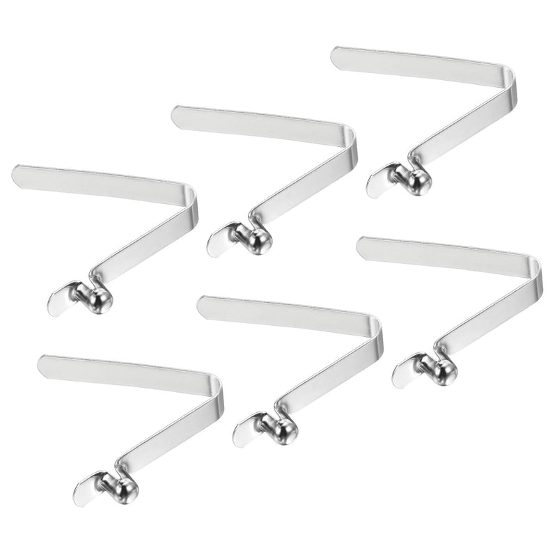 Laden Sie das Bild in Galerie -Viewer, Drukknop veerclips 6 stuks 10,5 x 7,5 mm van staal – buisclips – kajak camping accessoires
