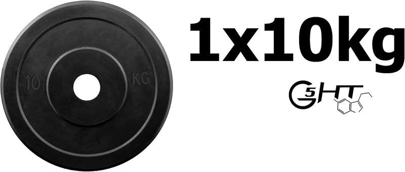 Load image into Gallery viewer, Rubberen gietijzeren schijven G5 HT SPORT Ø gat 25 mm voor sportschool en thuisgymnastiek van 0,5 tot 20 kg voor stuur en halters
