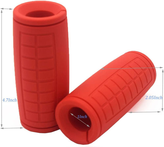 Dikke haltergrepen 2 stuks 5,5 cm van antislip siliconen – fat grips – grip trainer
