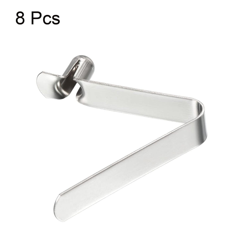 Load image into Gallery viewer, Veerclips met drukknop 8 x 5 mm 8 stuks van staal – buisklemmen – kajak tentstok accessoires
