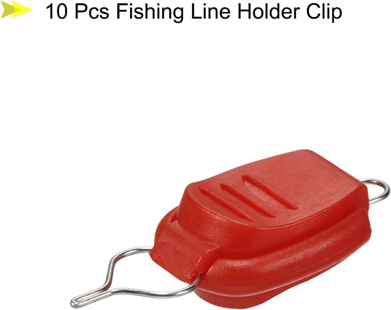 Laden Sie das Bild in Galerie -Viewer, Schnurhalter 10 Stück für Baitcasting-Rollen schwarz – Schnurclips – Angelschnurstopper – Angelzubehör
