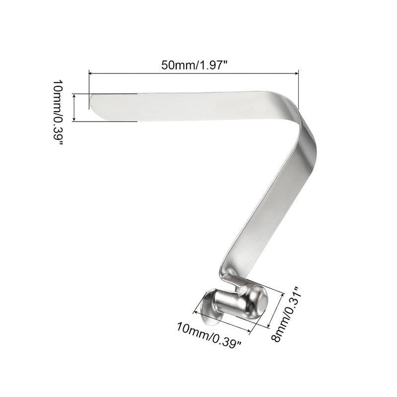 Laad afbeelding in Galerijviewer, Veerklemmen voor telescopische buizen 8x5,5 mm (8 stuks) - Kajak peddel borgpennen - Tentpaal borgclips staal
