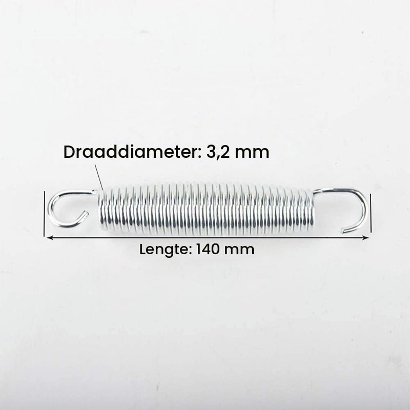 Załaduj obraz do przeglądarki galerii, Trampolineveren 10 stuks 12,7-18 cm met veertrekker – vervangingsveren – trampoline accessoires
