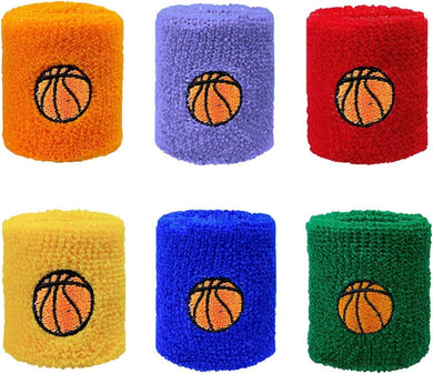 6 stuks zweetbanden voor kinderen, zweetband voetbal, kleurrijke zweetband pols, zweetband pols, kindervoetbal, basketbal, zweetbanden voor kinderen, zweetband kinderarm, zweetband, - happygetfit.com