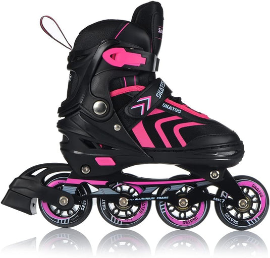 Inlineskates, 4-in-1 rolschaatsen, inline skates, schaatsen, verstelbaar, voor kinderen en volwassenen, ABEC7 lagers, maten 29-43