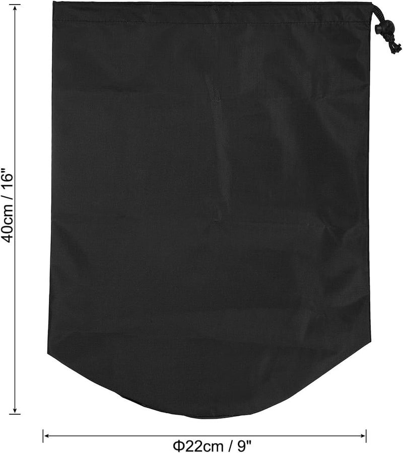 Chargez l'image dans la visionneuse de la galerie, Waterdichte opbergzak 16 x 32 cm met trekkoord zwart – stuff sack – camping accessoires
