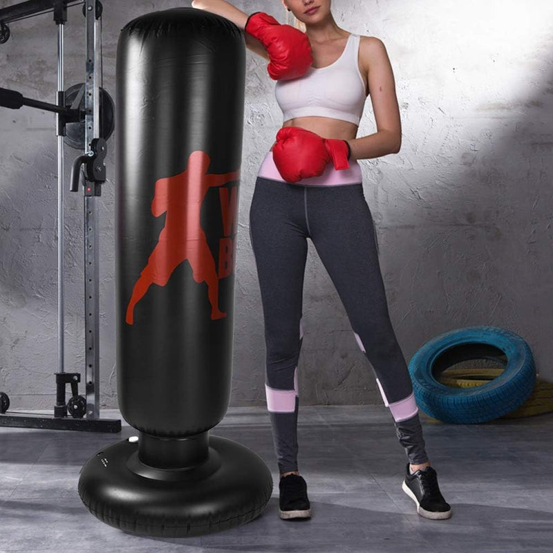 Laad afbeelding in Galerijviewer, Opblaasbare bokszak 160 cm voor training

