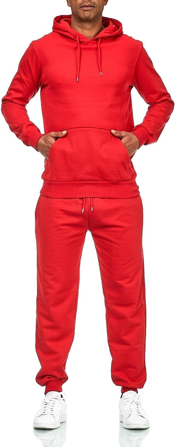 Load image in Gallery Viewer, Tracksuit with joggers and sweatshirt made from 70% cotton with a slim fit - sportswear - jogging outfit
