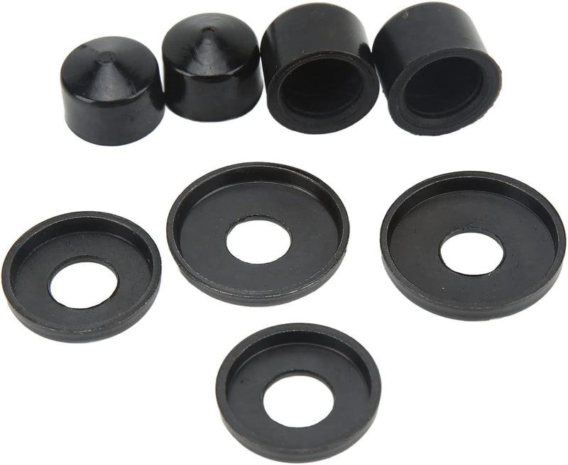 Laden Sie das Bild in Galerie -Viewer, Skateboard bushings 85A 12-delige rebuild set zwart – PU stuurrubbers – longboard skateboard accessoires
