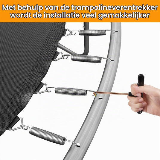 Trampolineveren 8 stuks 140 mm met 2 T-haken – vervangingsveren – trampoline accessoires