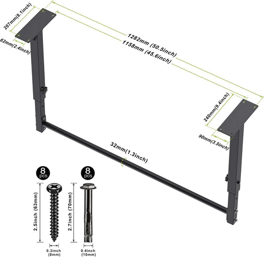 Barre de traction fixée au plafond avec système de poulie et plusieurs positions de prise – barre de traction – appareil à câble