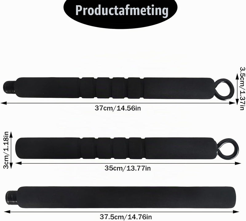 Laden Sie das Bild in Galerie -Viewer, Afneembare fitnessstang 74-105 cm voor weerstandsbanden tot 200 kg – pilates bar – trainingsstang
