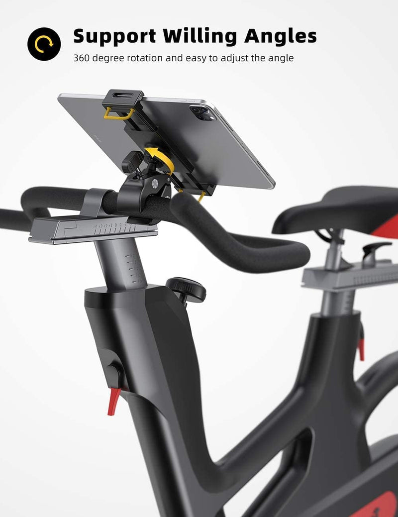 Laad afbeelding in Galerijviewer, Lamicall Hometrainer Tablethouder, Loopband Hometrainer Tablethouder - Verstelbare Stuurbeugel voor Binnen voor iPad Pro 9.7, 10.5, 12.9, Air mini 2 3 4, iPhone, Samsung Tab, andere 4.7-13" tablets
