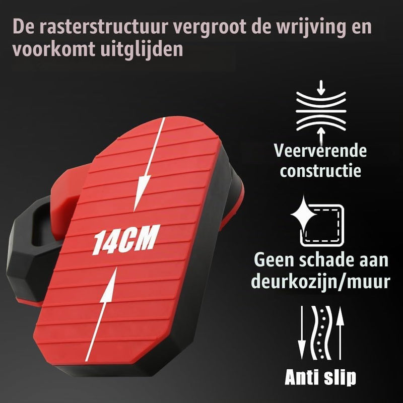 Laad afbeelding in Galerijviewer, Verstelbare optrekstang voor deurkozijn zonder boren tot 250 kg – pull-up bar – krachttraining
