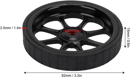 Vouwfiets transportwiel 82 mm van aluminium met ingebouwd lager voor 3sixty fietsen – easywheel – fietsonderdelen