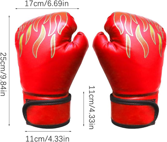 Gants de boxe pour enfants 6 oz rouges