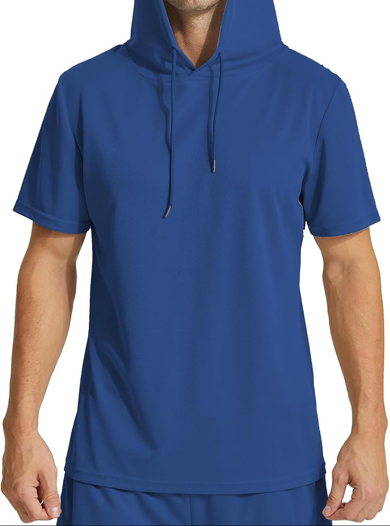 Chargez l'image dans la visionneuse de la galerie, Heren sport hoodie korte mouw polyester
