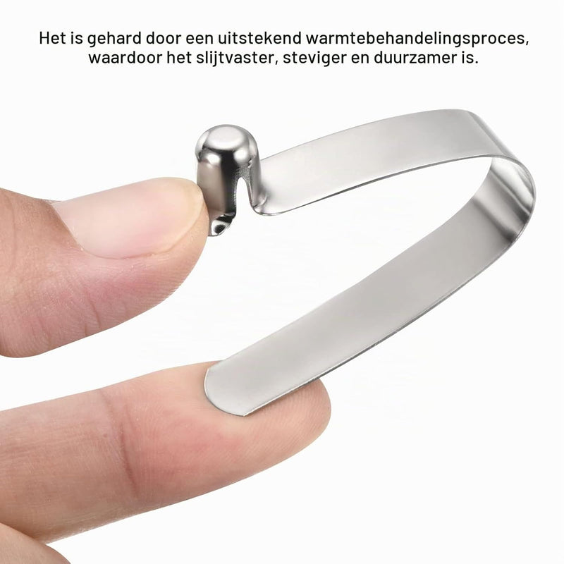 Laad afbeelding in Galerijviewer, Veerklemmen voor telescopische buizen 8x5,5 mm (8 stuks) - Kajak peddel borgpennen - Tentpaal borgclips staal
