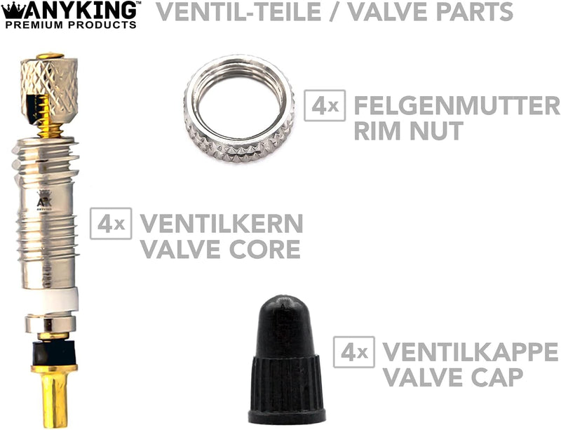 Load image into Gallery viewer, 18-delige Frans Presta Sclaverand-ventiel SV vervangings-Set: fietsventielinzetstukken + autoventiel adapter luchtpomp compressor opzetstuk + schroefsleutel + ventieldop racefiets-ventielen
