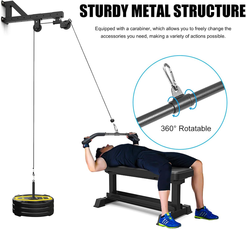 Load image into Gallery viewer, Lat pulldown stang voor kabelmachine 94 cm zwart
