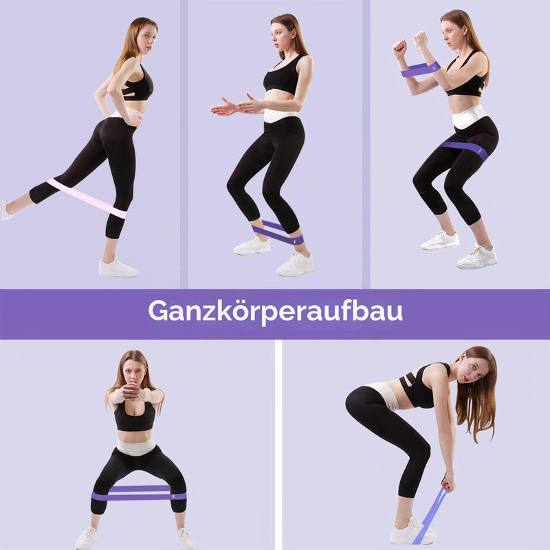 Chargez l'image dans la visionneuse de la galerie, Fitness elastieken 5-delige set met verschillende weerstandsniveaus – weerstandsbanden – resistance bands

