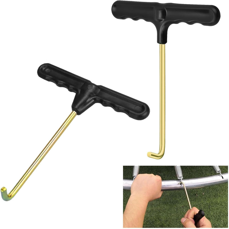 Carica immagine in Galleria Viewer, Trampoline veertrekkers 2 stuks met ergonomische T-handgreep – veerspanner – trampoline gereedschap
