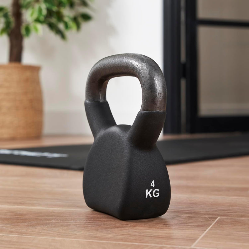 Laad afbeelding in Galerijviewer, Athlyt - Neopreen gietijzeren kettlebell, zwart
