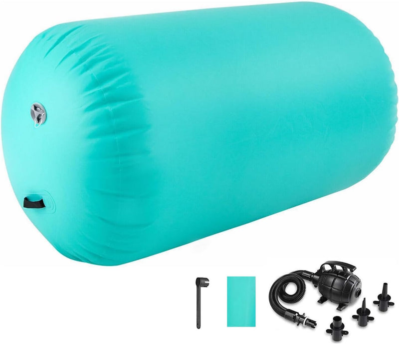 Laden Sie das Bild in Galerie -Viewer, Opblaasbare air roller 60/75/90 cm – gymnastiekrol voor tumbling, backflip, yoga en training – met elektrische pomp
