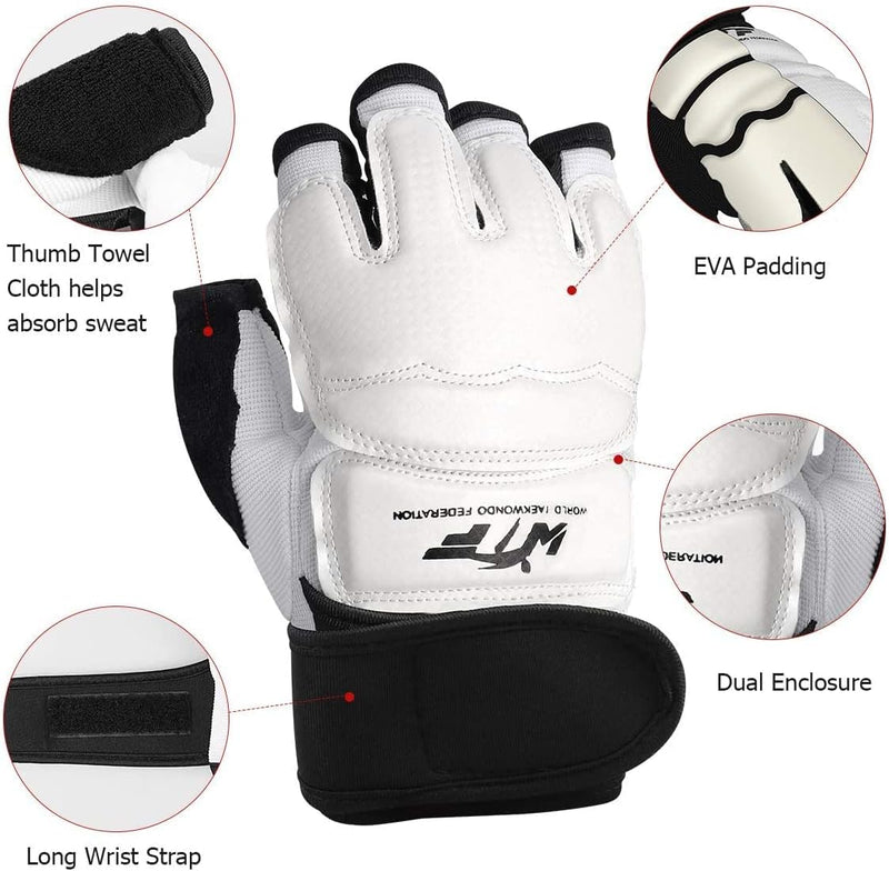 Load image into Gallery viewer, Taekwondo Vechtsporthandschoenen, LangRay bokshandschoenen, punchinghandschoenen, MMA handschoenen voor sparring, martial arts, bokszak, trainingshandschoenen voor volwassenen en kinderen
