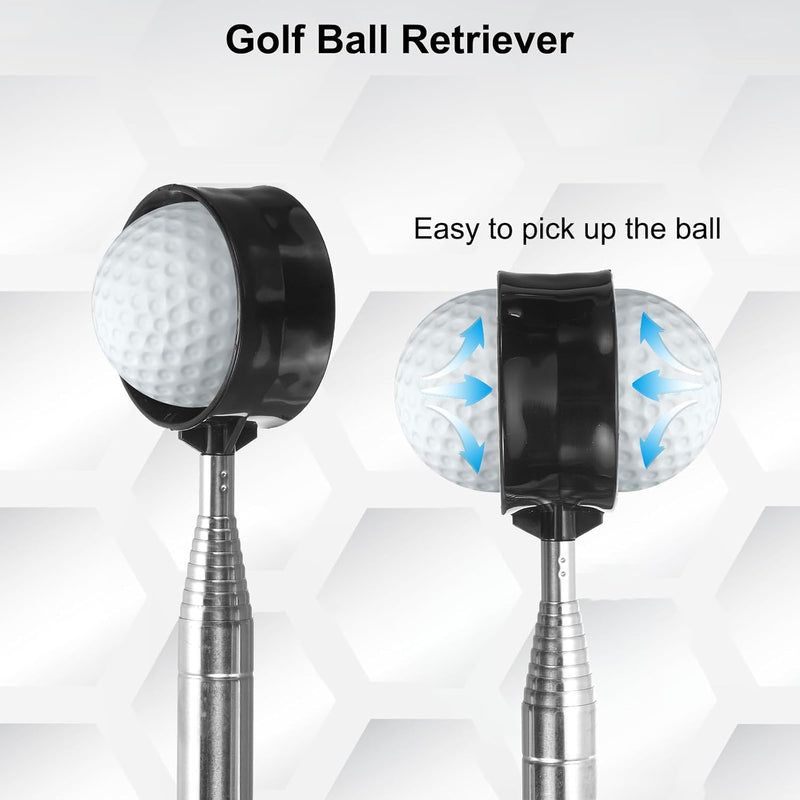 Załaduj obraz do przeglądarki galerii, Telescopische golfbal retriever 43-274 cm van roestvrij staal – golfbalvanger – golf accessoires
