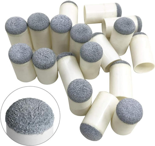 YuCool Slip On Pool Cue Tips, 50 Pieces 13 mm Billiard Pool Cue Tips Slip-on Cue Tips Replacements,Cue Tips for Pool Stick