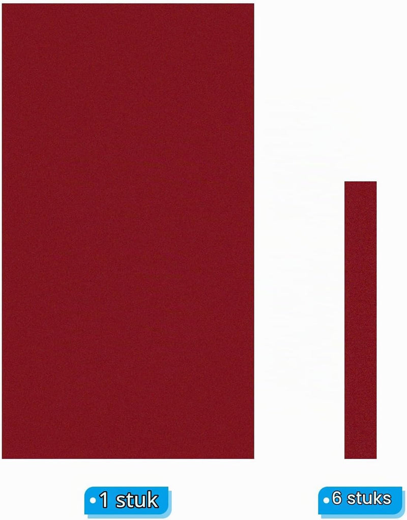 Chargez l'image dans la visionneuse de la galerie, Biljartlaken 9 ft rood met 6 bandenstroken – vervangend biljartdoek – pooltafel accessoires

