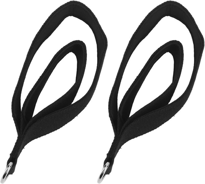 Load image in Gallery Viewer, Pilates double-loop straps, 2 pieces, with D-rings and soft cotton lining – reformer straps – Pilates accessories
