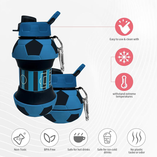Voetbal drinkfles met rietje 550 ml