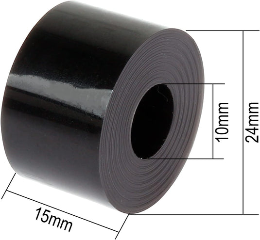 Skateboard bushings 90A 4 stuks met washers zwart – stuurrubbers – longboard skateboard accessoires