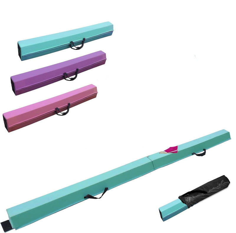 Laden Sie das Bild in Galerie -Viewer, Gymnastiekbalk 210-300 cm – opvouwbare balansbalk met antislip onderzijde en draaggreep – voor kinderen en training thuis
