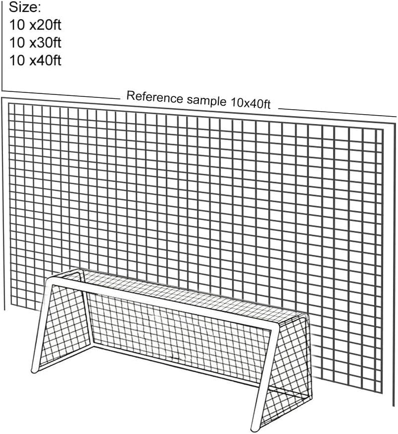 Laad afbeelding in Galerijviewer, Voetbal backstop net 4,6 x 6,1 m

