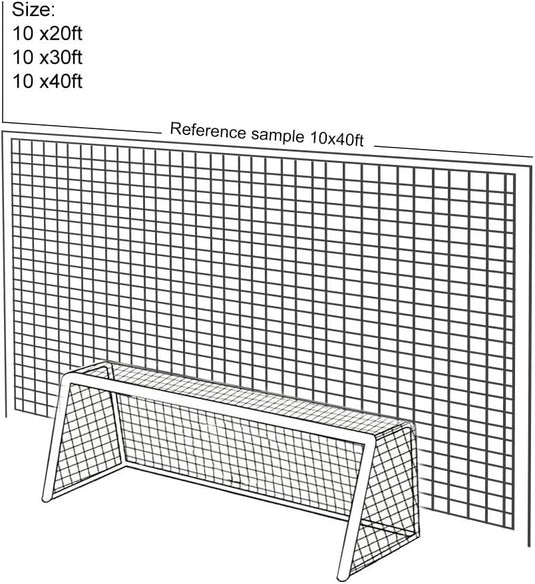 Voetbal backstop net 4,6 x 6,1 m