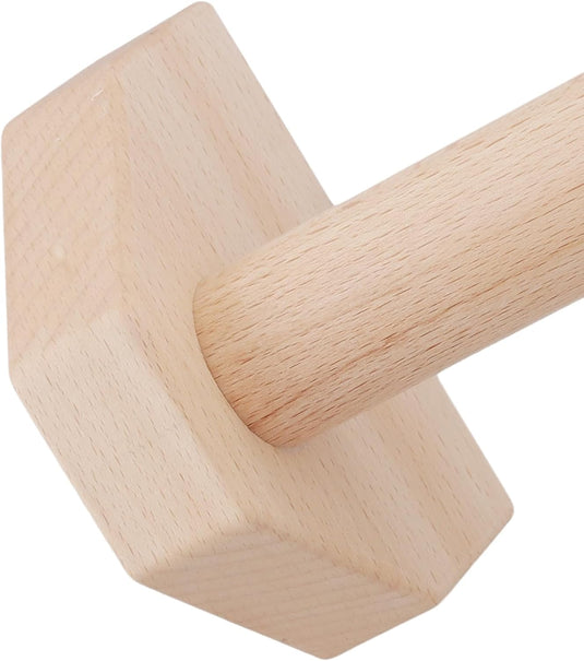 Houten parallettes 2 stuks 20 cm met antislip rubberen voeten – push-up bars – calisthenics