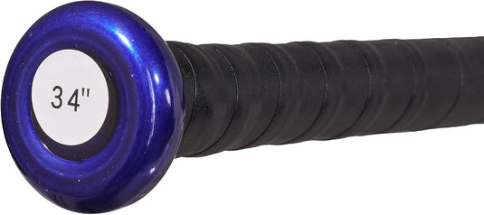 Relaxdays Baseball Mallet Aluminum, 34 inches/86cm, Non-slip Handle, Lightweight Softball Racket, Aluminum Mallet, Blue