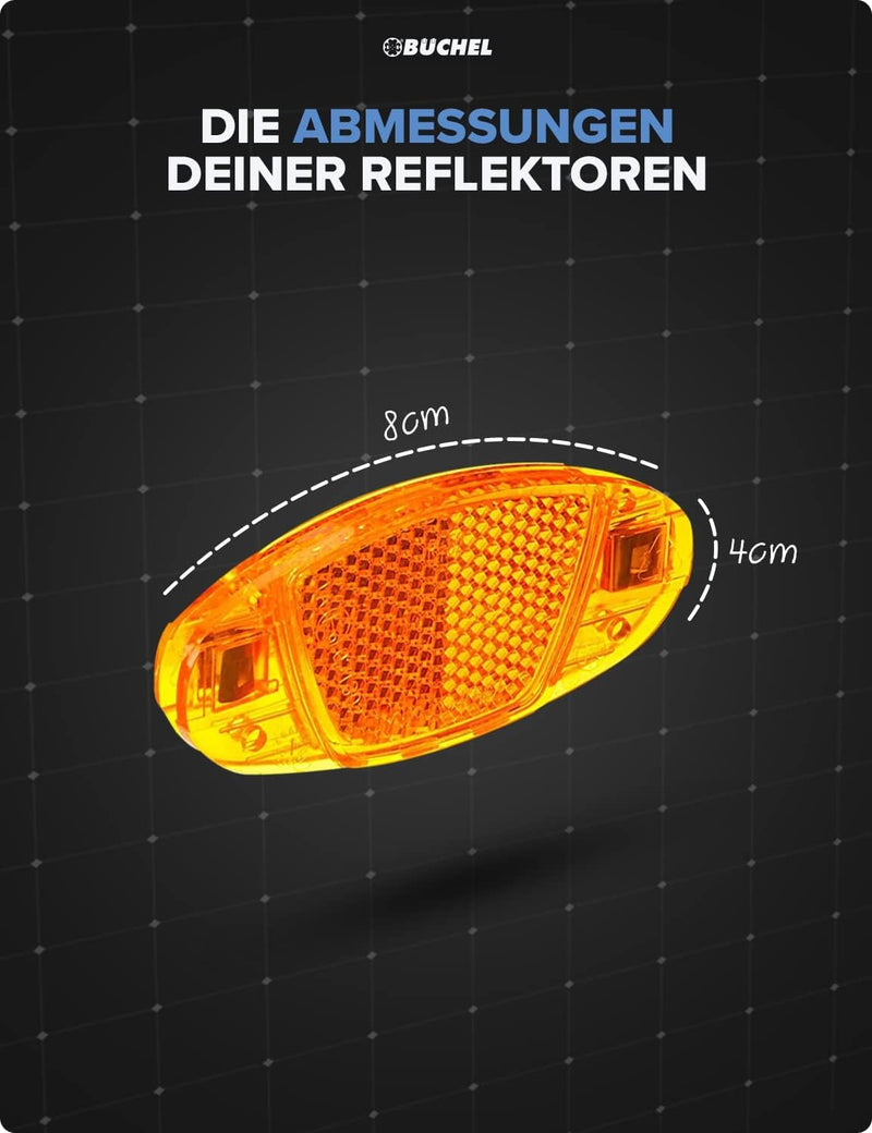 Laad afbeelding in Galerijviewer, Spaakreflectoren fiets 4 stuks met 360° reflectie – fietsreflectoren – kattenogen
