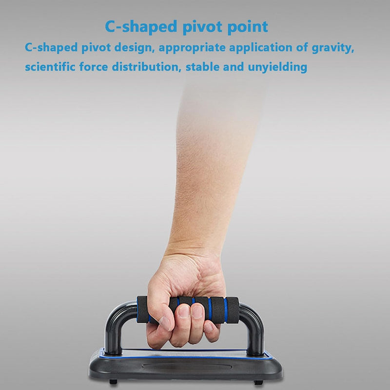 Laad afbeelding in Galerijviewer, 2-in-1 fitness trainer met push-up bars en ab roller met 8 wielen – buikspiertrainer – push-up board
